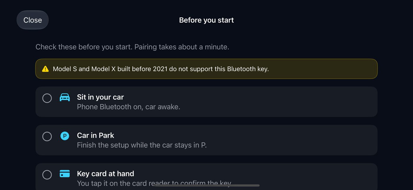 Pairing checklist Before you start